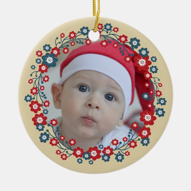 Skandinavisches Foto für Blumenkleider Keramikornament (Vorne)