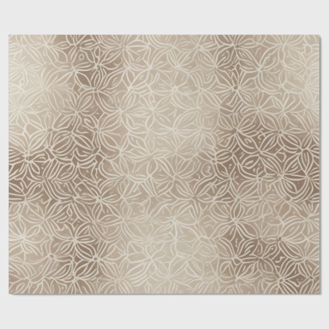 Skandinavisches geometrisches Muster Geschenkpapier (Flach)