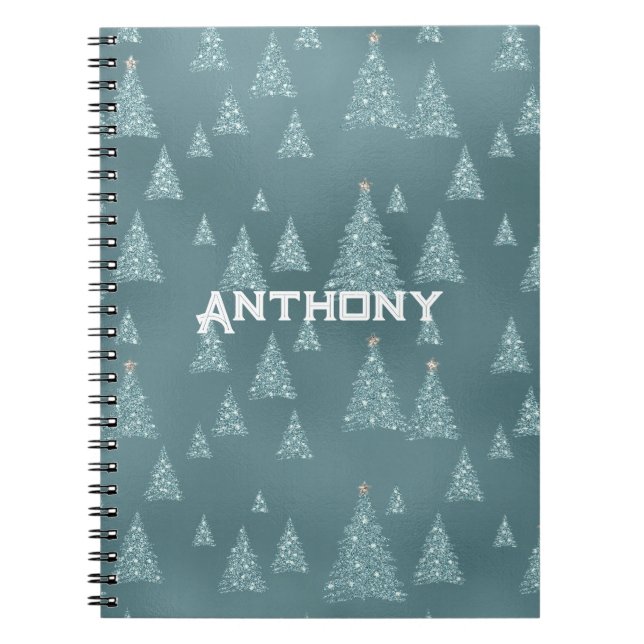 Skandinavisches inspiriertes Notebook. Bearbeitbar Notizblock (Vorderseite)