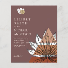 Skandinavisches Japandi - Abstrakte Formen SAVE TH Flyer