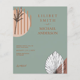 Skandinavisches Japandi - Abstrakte Formen SAVE TH Flyer