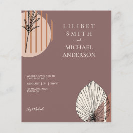 Skandinavisches Japandi - Abstrakte Formen SAVE TH Flyer