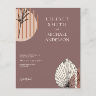 Skandinavisches Japandi - Abstrakte Formen SAVE TH Flyer