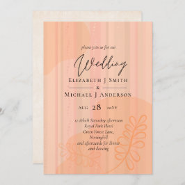 Skandinavisches Japandi Moderne Abstrakte Hochzeit