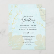 Skandinavisches Japandi Moderne Abstrakte Hochzeit