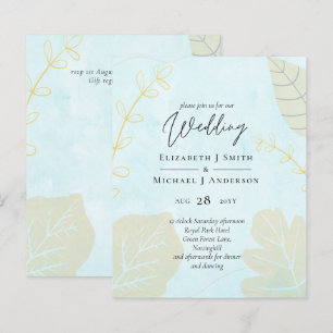 Skandinavisches Japandi Moderne Abstrakte Hochzeit