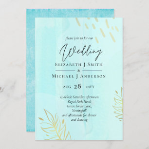 Skandinavisches Japandi Moderne Abstrakte Hochzeit