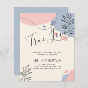 Skandinavisches Japandi Moderne Abstrakte Hochzeit