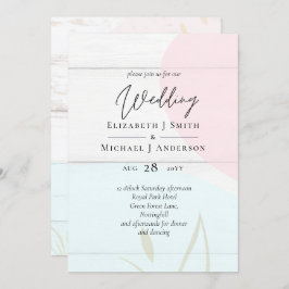 Skandinavisches Japandi Moderne Abstrakte Hochzeit