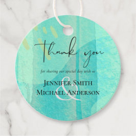 Skandinavisches Japandi Moderne Abstrakte Hochzeit Geschenkanhänger