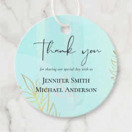 Skandinavisches Japandi Moderne Abstrakte Hochzeit Geschenkanhänger