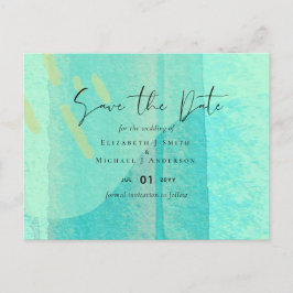 Skandinavisches Japandi Moderne Abstrakte Hochzeit Postkarte