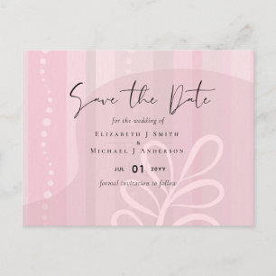 Skandinavisches Japandi Moderne Abstrakte Hochzeit Postkarte