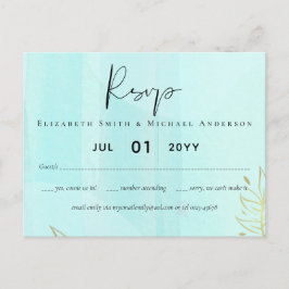 Skandinavisches Japandi Moderne Abstrakte Hochzeit Postkarte