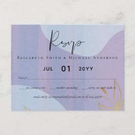 Skandinavisches Japandi Moderne Abstrakte Hochzeit Postkarte