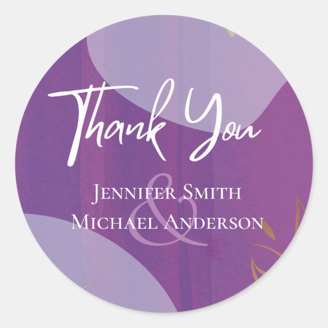 Skandinavisches Japandi Moderne Abstrakte Hochzeit Runder Aufkleber (Vorderseite)