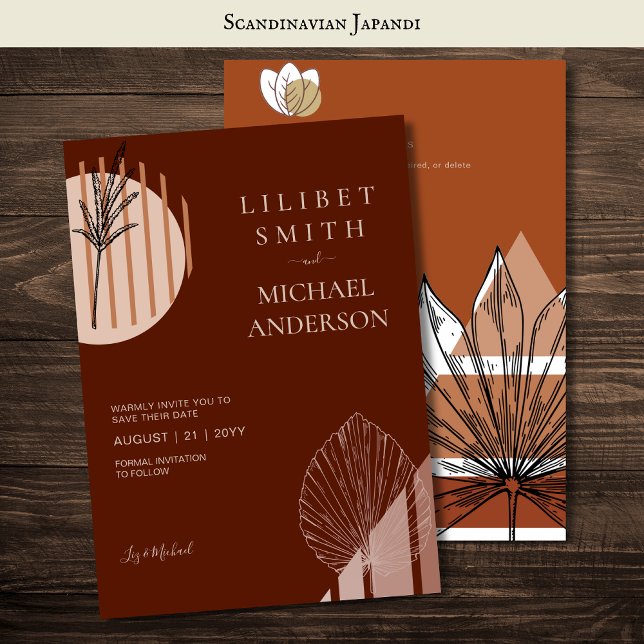 Skandinavisches Japandi Moderne Abstrakte Rett Dat Einladung (Von Creator hochgeladen)