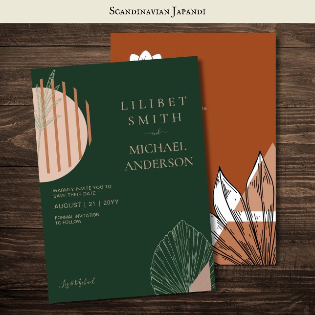 Skandinavisches Japandi Moderne Abstrakte Rett Dat Einladung (Von Creator hochgeladen)