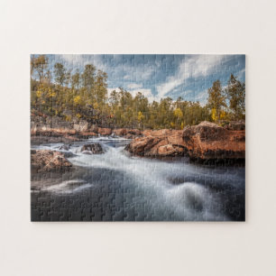 skandinavisches Landschaftsbild-Foto Puzzle