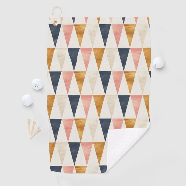 Skandinavisches Marine-Flaggen-Muster Golfhandtuch (Insitu)