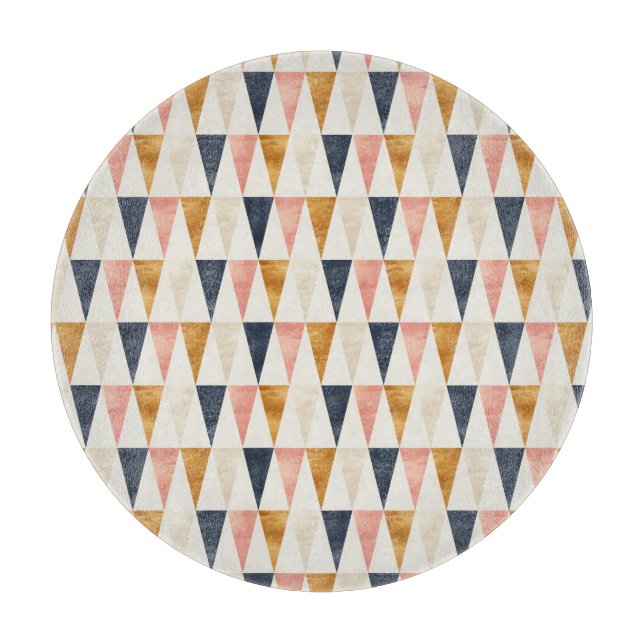 Skandinavisches Marine-Flaggen-Muster Schneidebrett (Vorderseite)