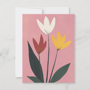 skandinavisches Minimalistisch #163 Postkarte