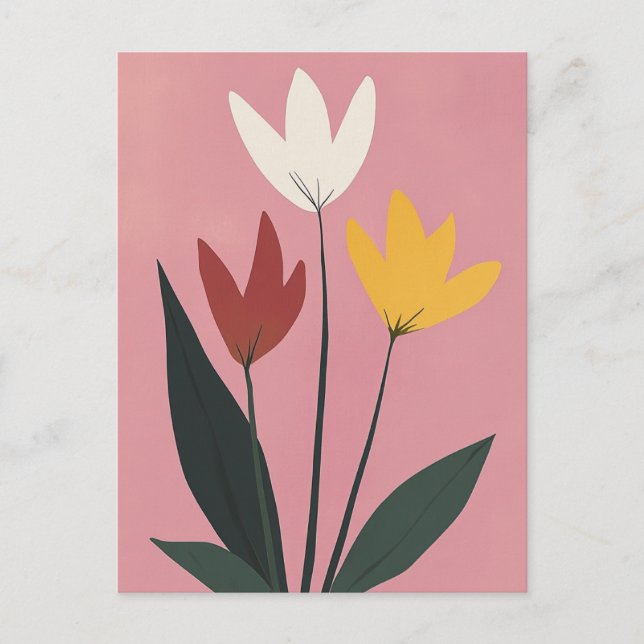 skandinavisches Minimalistisch #163 Postkarte (Vorderseite)