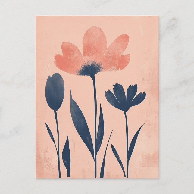 skandinavisches Minimalistisch #168 Postkarte (Vorderseite)