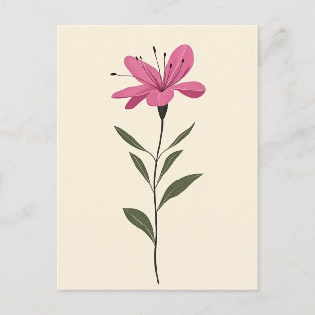 skandinavisches Minimalistisch #171 Postkarte (Vorderseite)