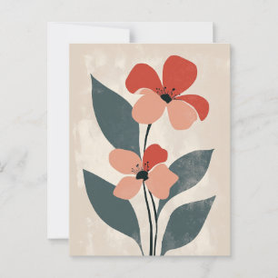 skandinavisches Minimalistisch #172 Postkarte