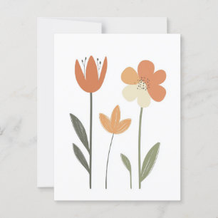 skandinavisches Minimalistisch #173 Postkarte