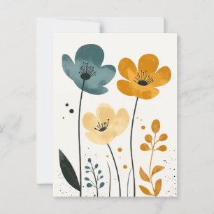 skandinavisches Minimalistisch #177 Postkarte