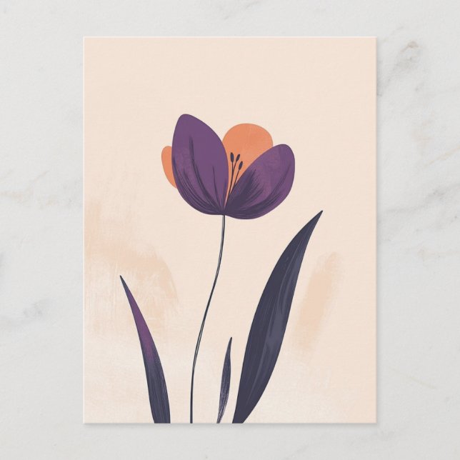 skandinavisches Minimalistisch #178 Postkarte (Vorderseite)