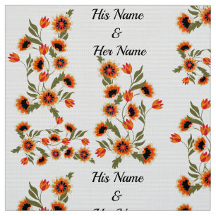 Skandinavisches Motif Folklorek Romantisches Paar Stoff