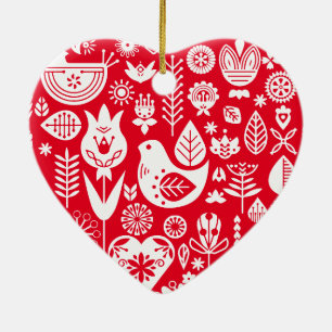 Skandinavisches Muster Kunst Keramik Ornament
