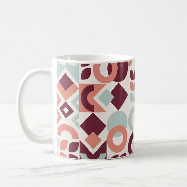Skandinavisches Musterdesign. Einfache moderne Ret Kaffeetasse (Links)