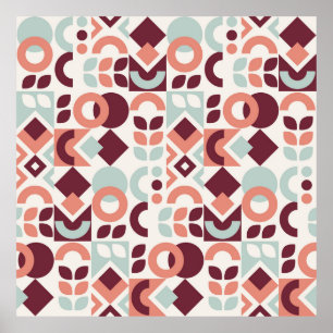 Skandinavisches Musterdesign. Einfache moderne Ret Poster