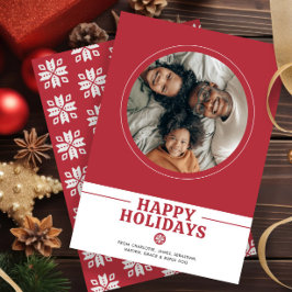 Skandinavisches Nordisches WeihnachtsFoto Personal Feiertagskarte