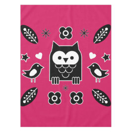 Skandinavisches Owl Folkloregeschenk Tischdecke