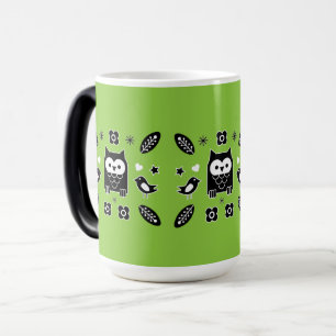 Skandinavisches Owl Folkloregeschenk Verwandlungstasse