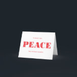 Skandinavisches Peace Dala Horse Foto Feiertagskarte<br><div class="desc">Diese elegante,  gefaltete Weihnachtskarte vermittelt Ihnen mit Ihrem Lieblings-Foto eine ruhige und entspannende Atmosphäre. Die skandinavische Volkskunst inspiriertes Design ist festlich und modern in reinem Weiß und Rot und vollständig anpassbar.</div>