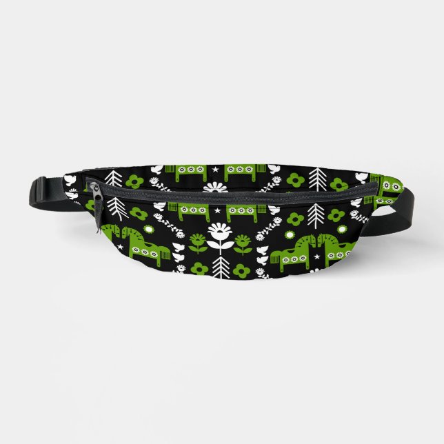 Skandinavisches Pferdervolk Bauchtasche (Vorderseite)