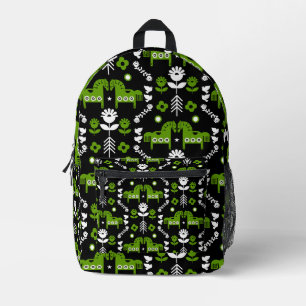 Skandinavisches Pferdervolk Bedruckter Rucksack