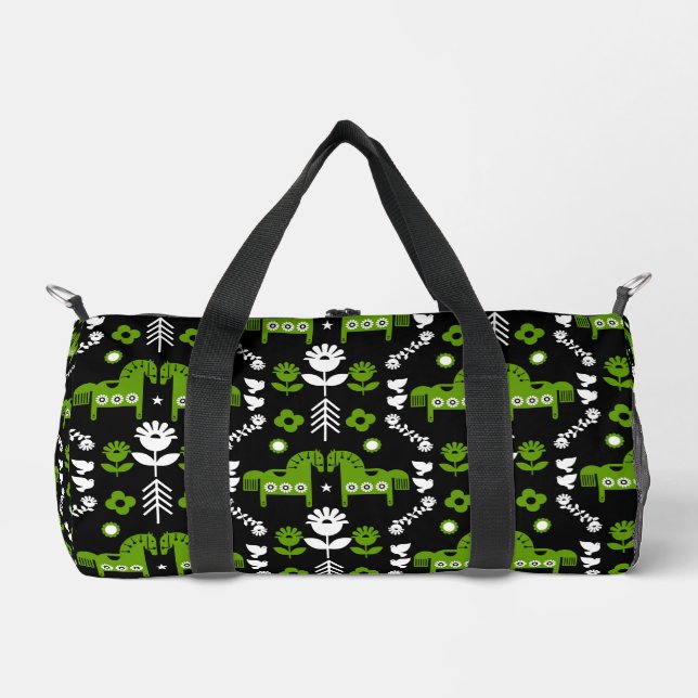 Skandinavisches Pferdervolk Duffle Bag (Vorderseite)