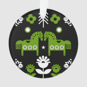 Skandinavisches Pferdervolk Ornament