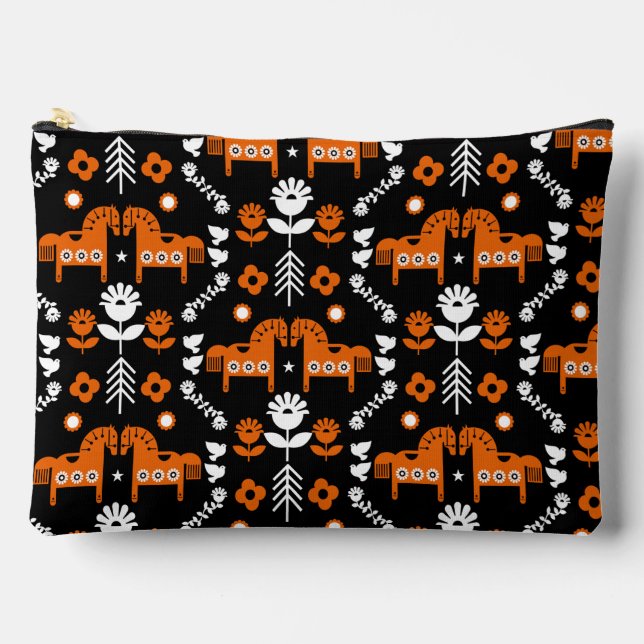 Skandinavisches Pferdervolk Zubehörtasche (Vorderseite)