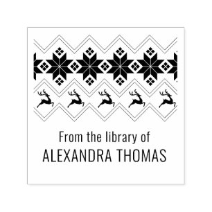 Skandinavisches Pullovermuster „Aus der Bibliothek Permastempel
