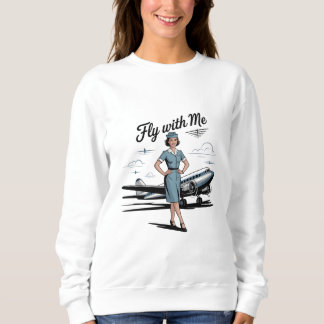 Skandinavisches Stewardess Damen Basic Sweatshirt