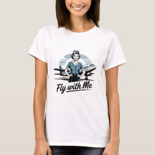 Skandinavisches Stewardess Damen Basic T-Shirt