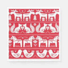 Skandinavisches Tierpapier Napkins Serviette